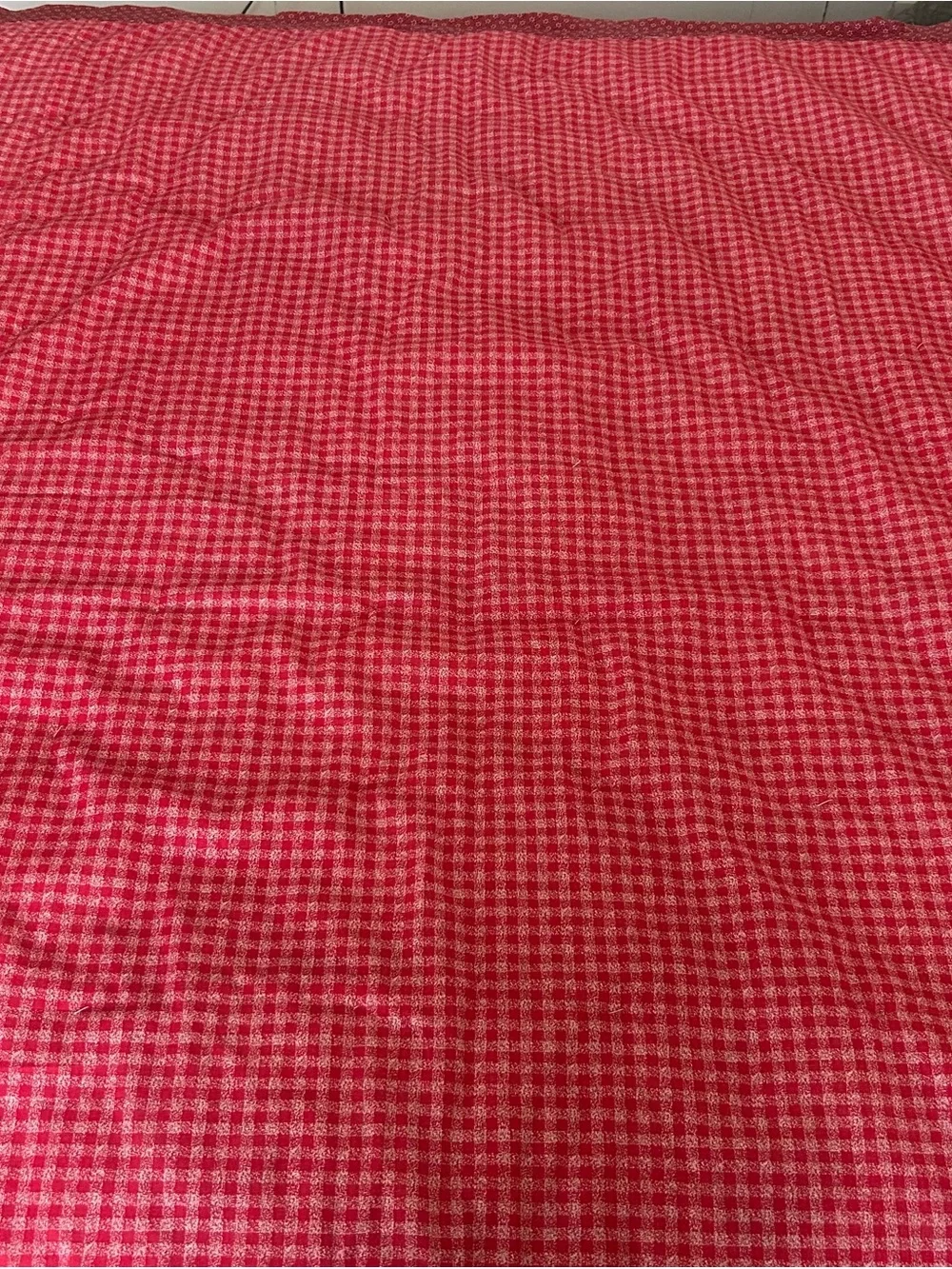 VTG Hand-embroidered Quilt Tapestry Hanging Cottage Sunbonnet Sue Theme 46”x59”